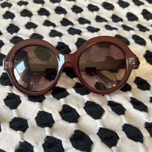 Valentino Round Sunglasses